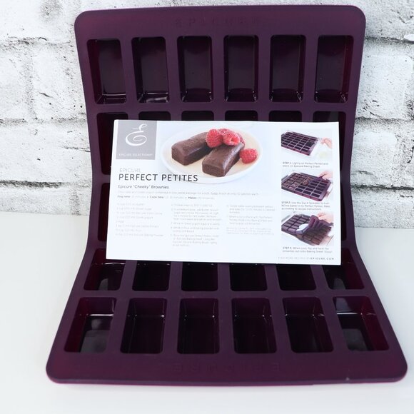 Brand New Epicure Silicone Perfect Petites Baking Pan 15"x10" Makes 30 - Picture 4 of 11